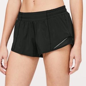 Lululemon Hotty hot short II 2.5” BLACK size 8